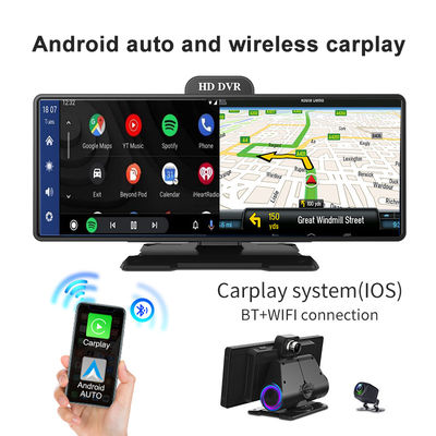 4K 10,26-дюймовый автомобильный видеорегистратор Android Carplay Dashboard Auto ADAS WiFi Dash Cam
