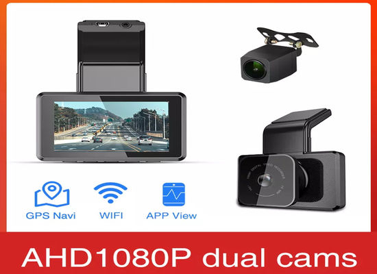 WIFI GPS Logger 4K Автомобильный приборный щиток Dash Cam 3inch