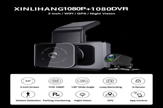 3-дюймовая автомобильная видеокамера RGB USB FHD 1080P IPS Экран Авто DVR Dashcam
