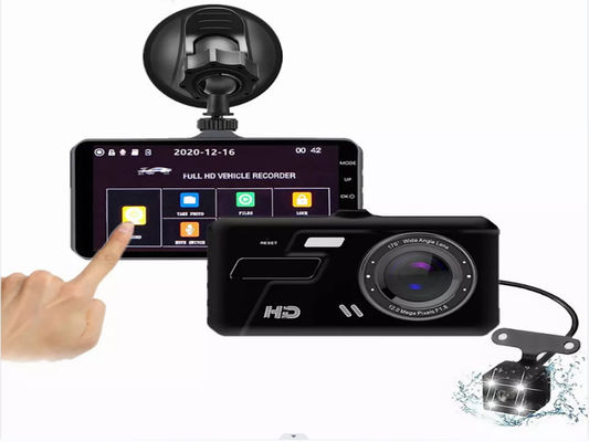 XINLIHANG 1080P 4-дюймовый передний и внутренний видеорегистратор с индикатором скорости