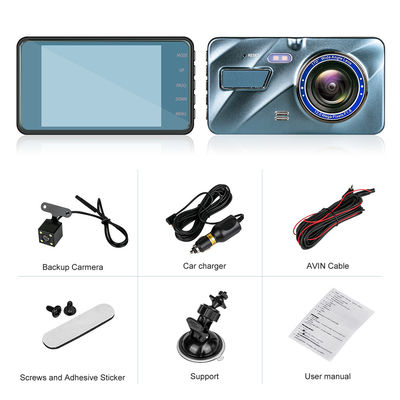 Двойной кулачок 1080FHD Dash Cam DVR автомобиля объектива перезаряжаемые с обнаружением движения G-Sensor