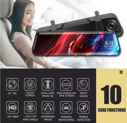 9,66-дюймовый сенсорный экран 4G Car DVR Camera Video Recorder