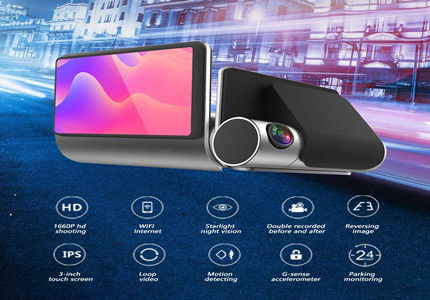 Циклическая запись парковочного монитора Full HD Car DVR 1080p Dashcams для автомобилей