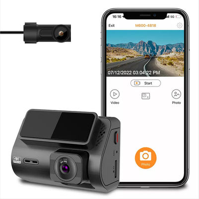 2-дюймовый скрытый HD 4K GPS Dash Cam спереди и сзади Blackbox автомобиля