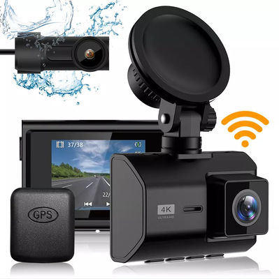 4K 2K WDR Dash Cam WIFI GPS Logger Dual Lens Car DVR Чип Novatek96670