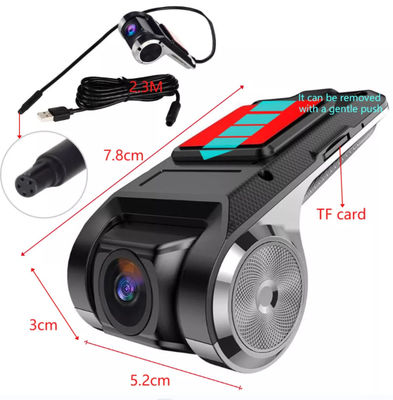 FCWS LDWS Автомобильная видеокамера FHD 1080P Автомобильный черный ящик DVR Двойной объектив