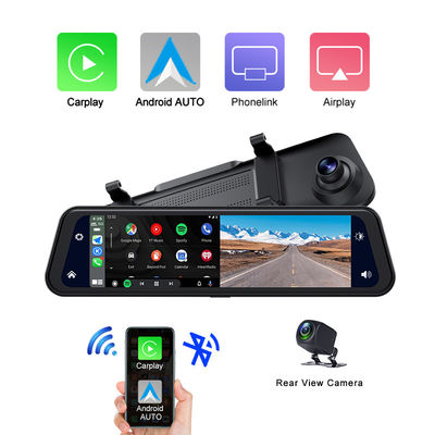 Двойные камеры HD1080P Carplay Dashboard Blackbox Видеорегистратор для вождения 12 дюймов 2K