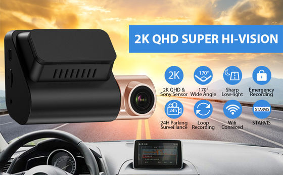 Автомобильный черный ящик LCD 4K GPS Dash Cam с видеомагнитофоном WIFI GPS