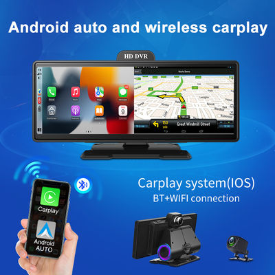 4K Android Auto ADAS WiFi Dash Cam AUX FM GPS 10,26 &quot;Автомобильный видеорегистратор CarPlay